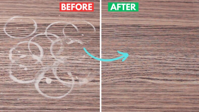 How to Remove Water Stains from Wood (Quick & Easy) | Dark Stain ...