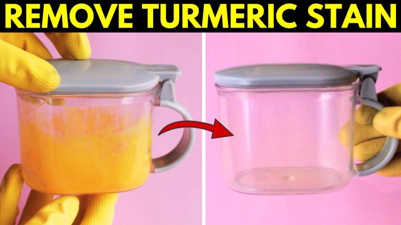 How to Remove Turmeric Stains from Plastic Containers