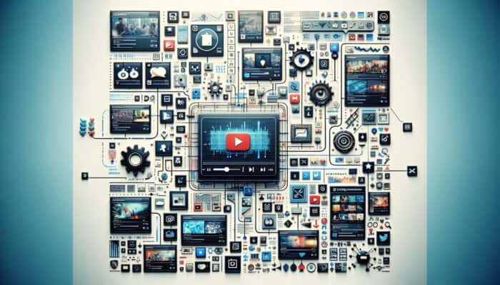 A Pinterest board with categorized video thumbnails, expert content, and user engagement features.