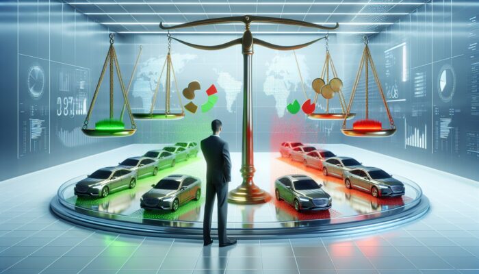 User comparing car rental options with clear prices and customer reviews.