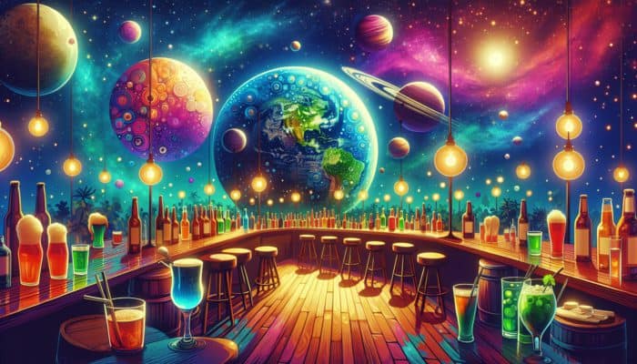 A vibrant Planet Hollywood pub crawl with themed settings, lively atmosphere, and high-quality drinks, rated highly by experts.