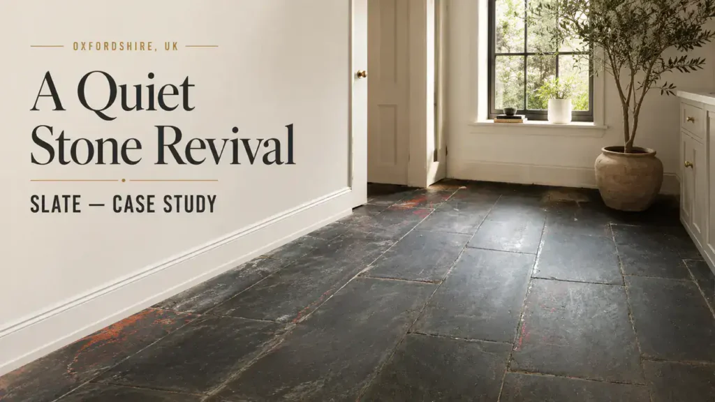 Slate Floor Cleaning Transforms a Beautiful Corris Floor